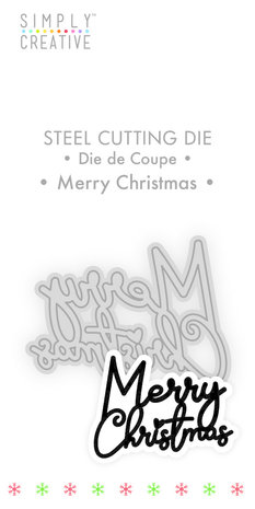 Simply Creative Merry Christmas Die (SCDIE123X19) OP=OP!