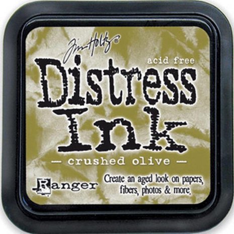 Ranger Distress Ink Pad Crushed Olive Ranger Distress Ink Pad Crushed Olive
