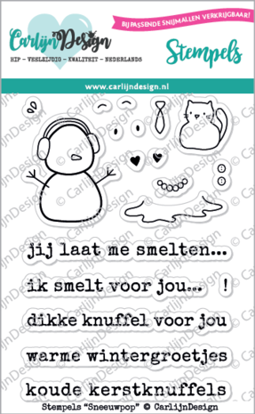 Carlijn Design Clear Stamps Sneeuwpop (CDST0040)