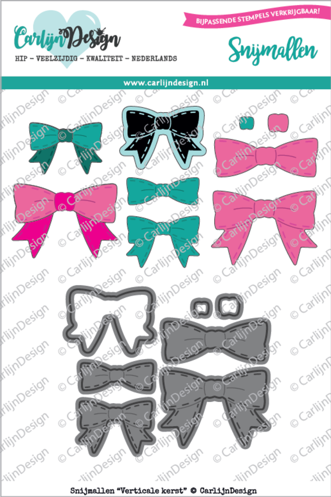 Carlijn Design Snijmal Verticale Kerst (CDSN-0026)