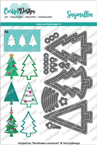 Carlijn Design Snijmal Kerstbomen Versieren (CDSN-0029)