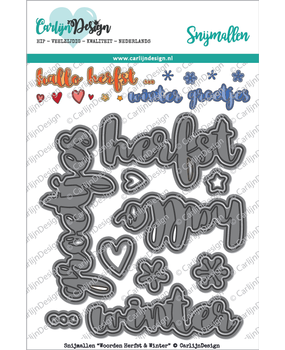 Carlijn Design Snijmal Woorden Herfst & Winter (CDSN-0031) Carlijn Design Snijmal Woorden Herfst & Winter (CDSN-0031)