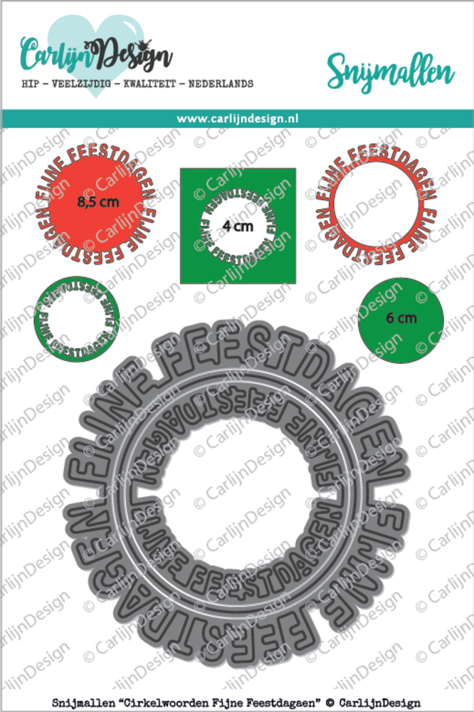 Carlijn Design Snijmal Cirkelwoorden Fijne Feestdagen (CDSN-0032) Carlijn Design Snijmal Cirkelwoorden Fijne Feestdagen (CDSN-0032)