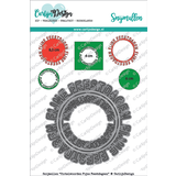 Carlijn Design Snijmal Cirkelwoorden Fijne Feestdagen (CDSN-0032)