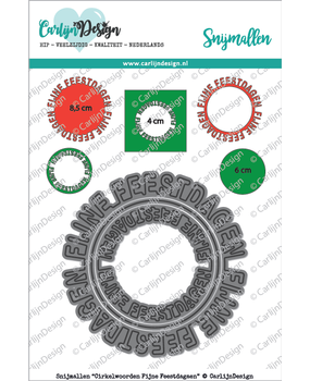 Carlijn Design Snijmal Cirkelwoorden Fijne Feestdagen (CDSN-0032) Carlijn Design Snijmal Cirkelwoorden Fijne Feestdagen (CDSN-0032)