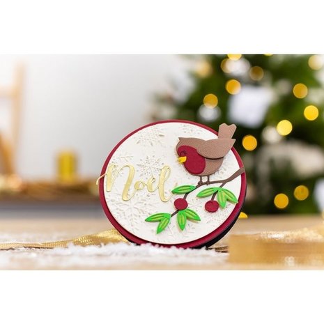 Gemini Festive Robin Stamp & Die (GEM-STD-FER)
