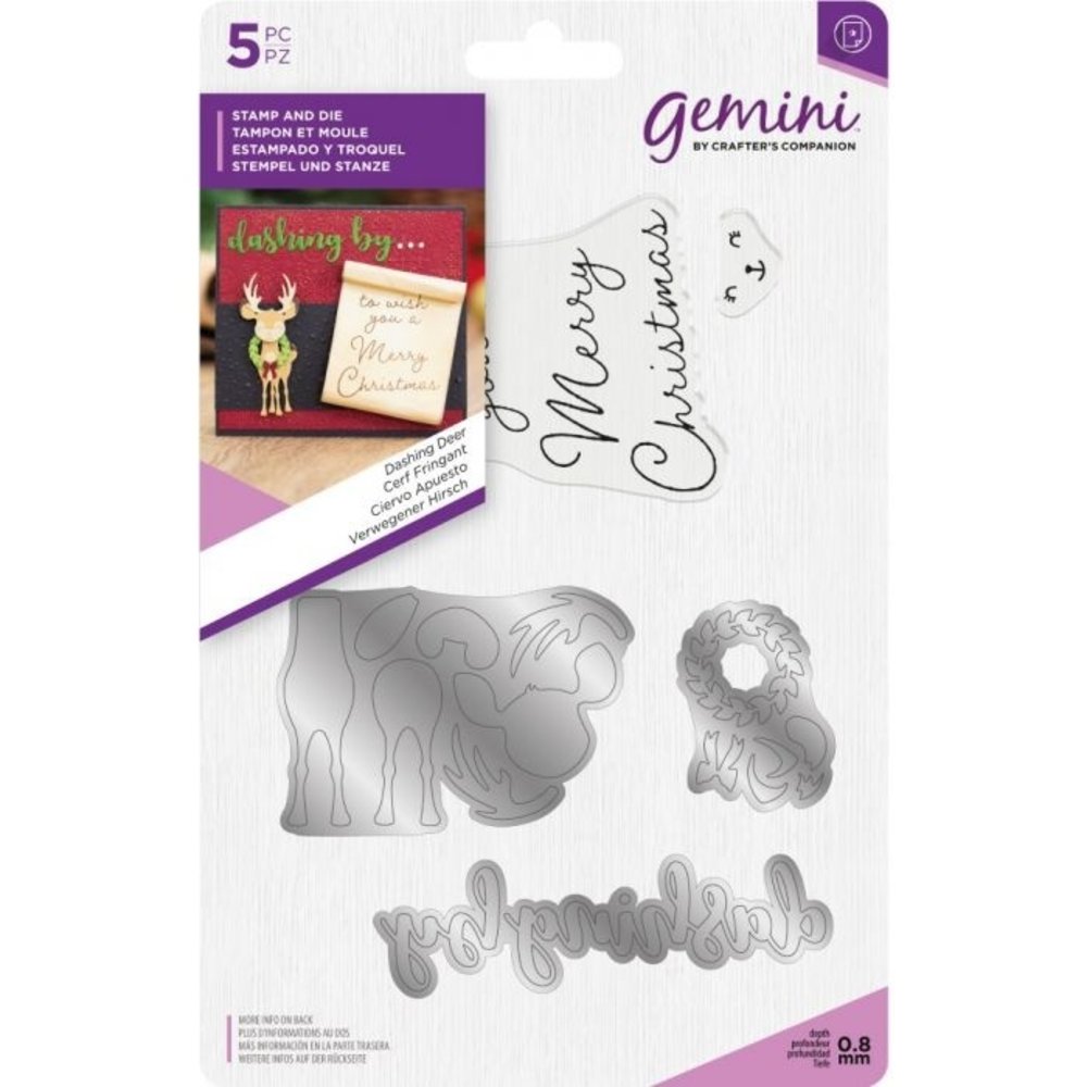 Gemini Dashing Deer Stamp & Die (GEM-STD-DAD) Gemini Dashing Deer Stamp & Die (GEM-STD-DAD)