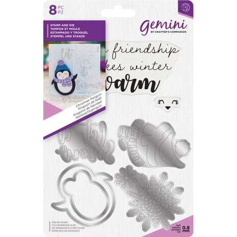 Gemini Christmas Penguin Stamp & Die (GEM-STD-PEC)