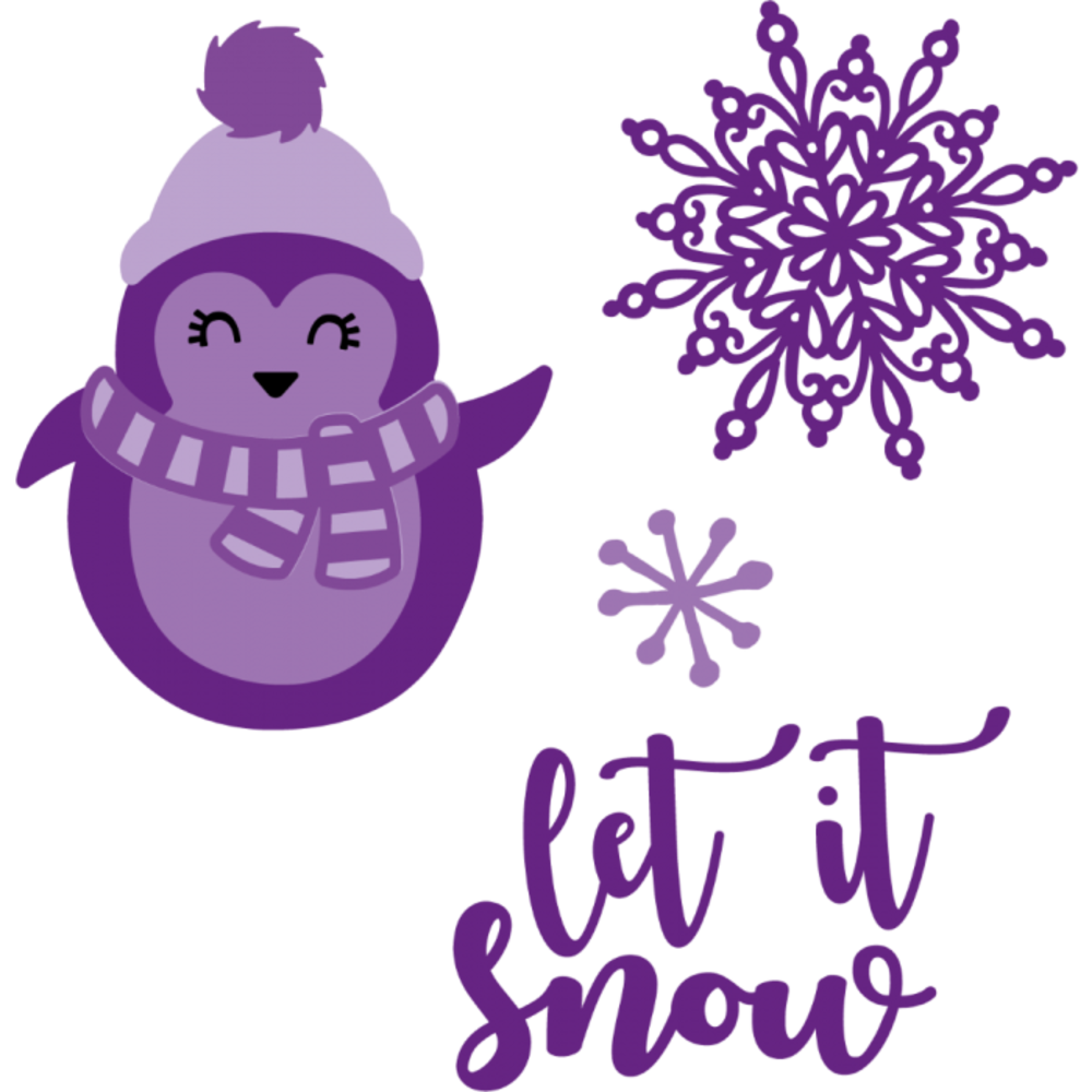 Gemini Christmas Penguin Stamp & Die (GEM-STD-PEC)