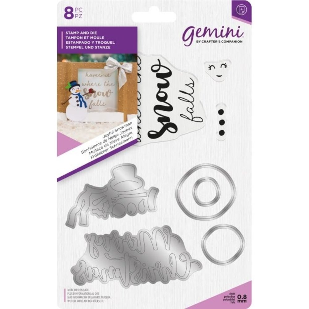 Gemini Joyful Snowman Stamp & Die (GEM-STD-JOS) Gemini Joyful Snowman Stamp & Die (GEM-STD-JOS)