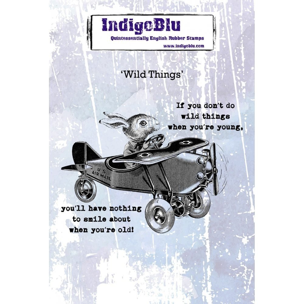 IndigoBlu Wild Things A6 Rubber Stamp (IND0559)