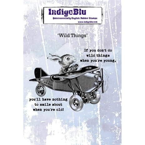 IndigoBlu Wild Things A6 Rubber Stamp (IND0559)