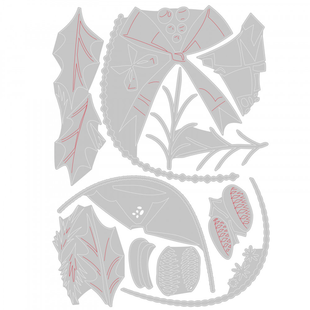 Sizzix Thinlits Alterations Deck the Halls Colorize (664229) Sizzix Thinlits Alterations Deck the Halls Colorize (664229)