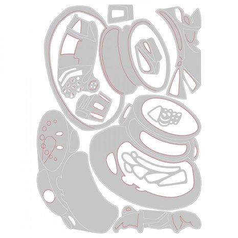 Sizzix Thinlits Alterations Mr. Snowman Colorize (664230)