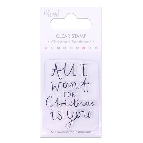 Simply Creative Christmas Sentiment Clear Stamp (SCSTP004X19)