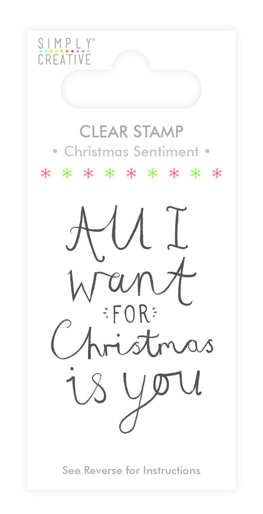 Simply Creative Christmas Sentiment Clear Stamp (SCSTP004X19)