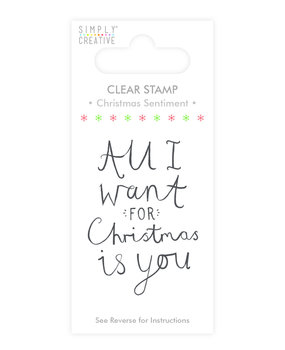 Simply Creative Christmas Sentiment Clear Stamp (SCSTP004X19) Simply Creative Christmas Sentiment Clear Stamp (SCSTP004X19)