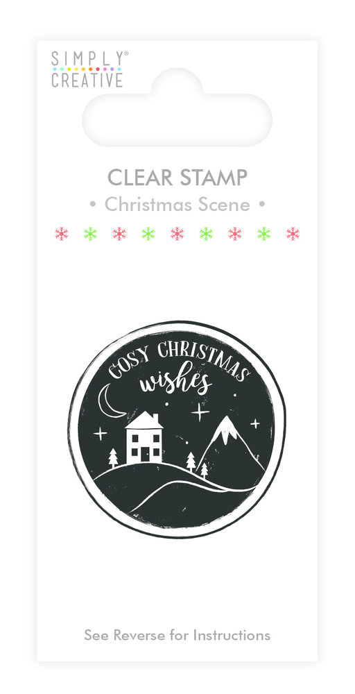 Simply Creative Christmas Scene Clear Stamp (SCSTP008X19) Simply Creative Christmas Scene Clear Stamp (SCSTP008X19)