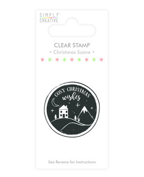 Simply Creative Christmas Scene Clear Stamp (SCSTP008X19) Simply Creative Christmas Scene Clear Stamp (SCSTP008X19)