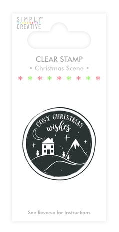 Simply Creative Christmas Scene Clear Stamp (SCSTP008X19) Simply Creative Christmas Scene Clear Stamp (SCSTP008X19)