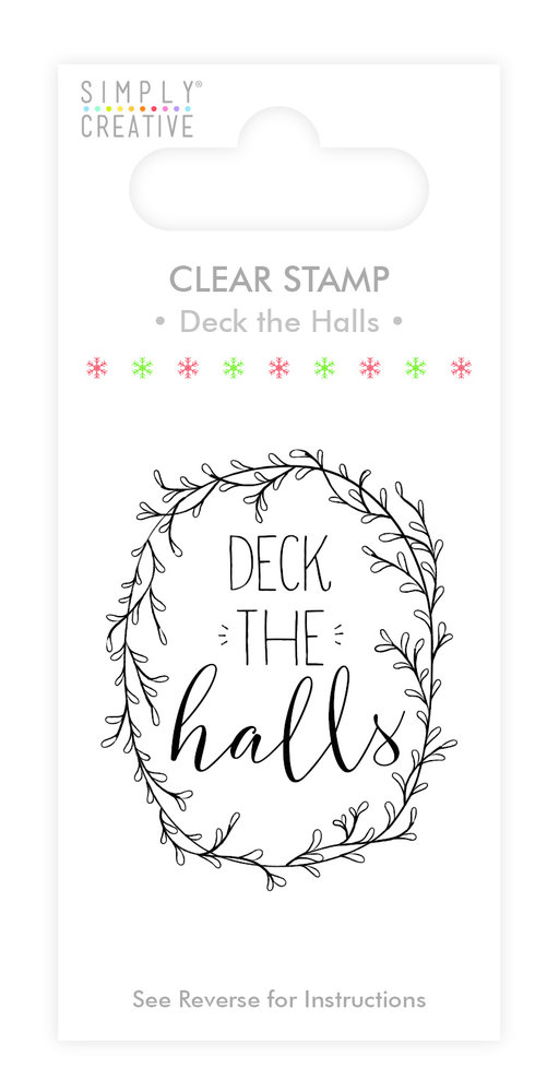 Simply Creative Deck the Halls Clear Stamp (SCSTP009X19) Simply Creative Deck the Halls Clear Stamp (SCSTP009X19)