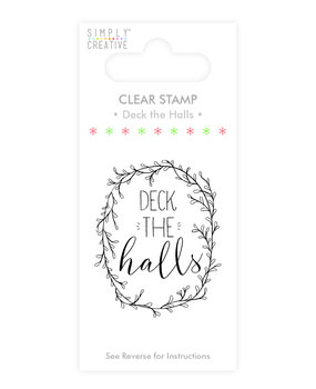 Simply Creative Deck the Halls Clear Stamp (SCSTP009X19) Simply Creative Deck the Halls Clear Stamp (SCSTP009X19)