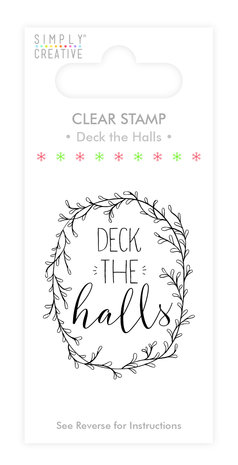 Simply Creative Deck the Halls Clear Stamp (SCSTP009X19) Simply Creative Deck the Halls Clear Stamp (SCSTP009X19)