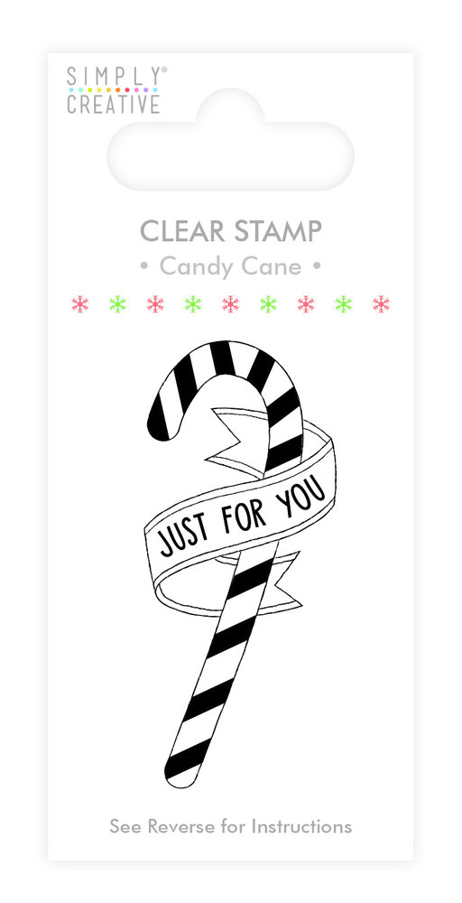 Simply Creative Candy Cane Clear Stamp (SCSTP011X19) Simply Creative Candy Cane Clear Stamp (SCSTP011X19)