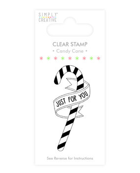 Simply Creative Candy Cane Clear Stamp (SCSTP011X19) Simply Creative Candy Cane Clear Stamp (SCSTP011X19)