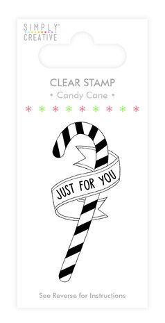 Simply Creative Candy Cane Clear Stamp (SCSTP011X19) Simply Creative Candy Cane Clear Stamp (SCSTP011X19)