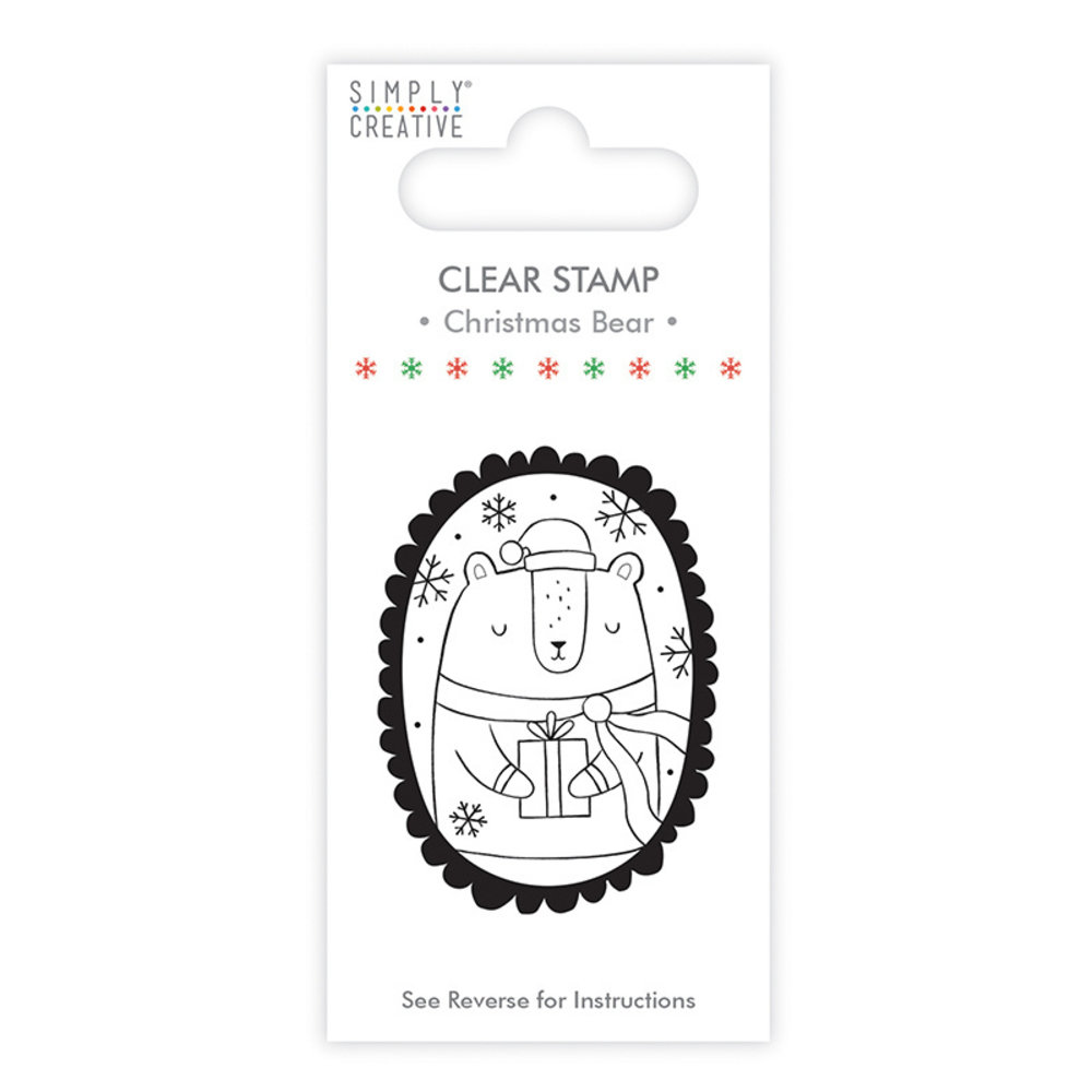 Simply Creative Christmas Bear Clear Stamp (SCSTP012X19) Simply Creative Christmas Bear Clear Stamp (SCSTP012X19)