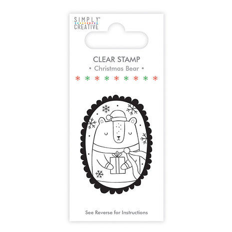 Simply Creative Christmas Bear Clear Stamp (SCSTP012X19) Simply Creative Christmas Bear Clear Stamp (SCSTP012X19)