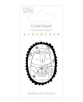 Simply Creative Christmas Bear Clear Stamp (SCSTP012X19) Simply Creative Christmas Bear Clear Stamp (SCSTP012X19)