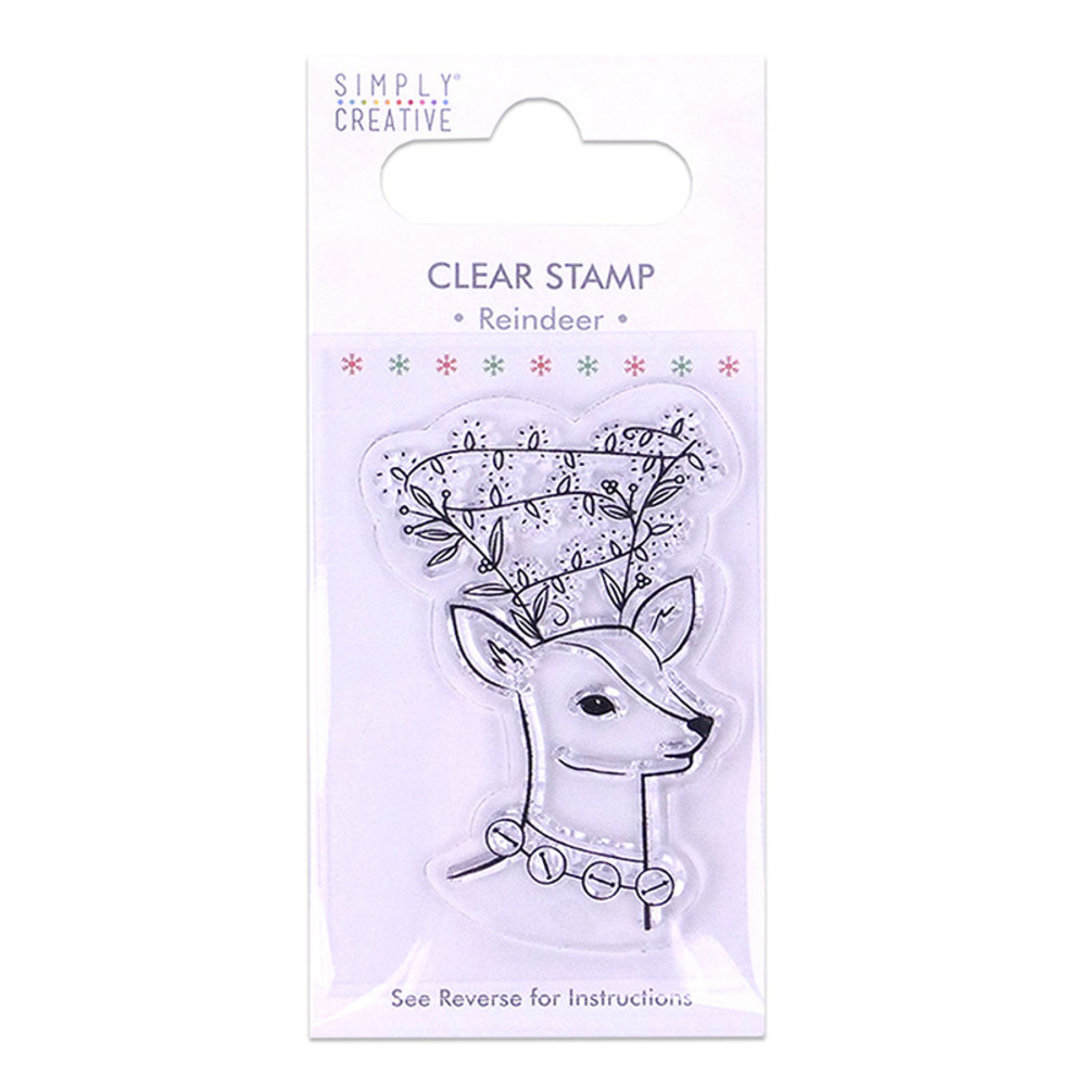 Simply Creative Reindeer Clear Stamp (SCSTP013X19) Simply Creative Reindeer Clear Stamp (SCSTP013X19)