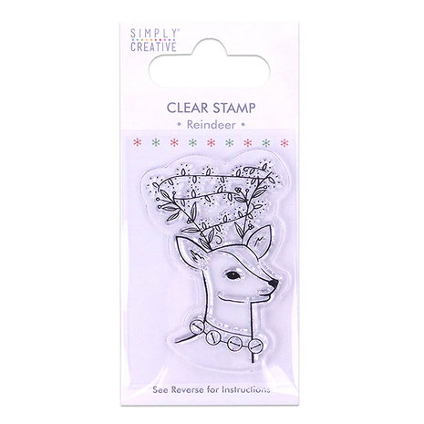 Simply Creative Reindeer Clear Stamp (SCSTP013X19) Simply Creative Reindeer Clear Stamp (SCSTP013X19)