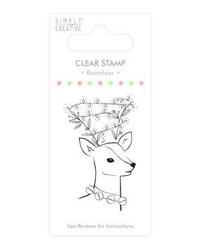 Simply Creative Reindeer Clear Stamp (SCSTP013X19) Simply Creative Reindeer Clear Stamp (SCSTP013X19)