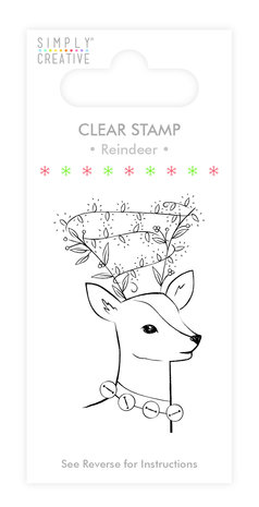 Simply Creative Reindeer Clear Stamp (SCSTP013X19) Simply Creative Reindeer Clear Stamp (SCSTP013X19)
