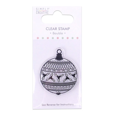 Simply Creative Bauble Clear Stamp (SCSTP015X19) Simply Creative Bauble Clear Stamp (SCSTP015X19)