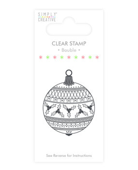 Simply Creative Bauble Clear Stamp (SCSTP015X19) Simply Creative Bauble Clear Stamp (SCSTP015X19)