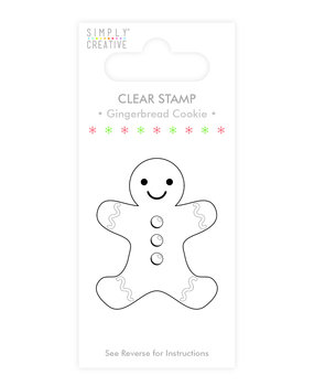 Simply Creative Gingerbread Cookie Clear Stamps (SCSTP018X19) Simply Creative Gingerbread Cookie Clear Stamps (SCSTP018X19)