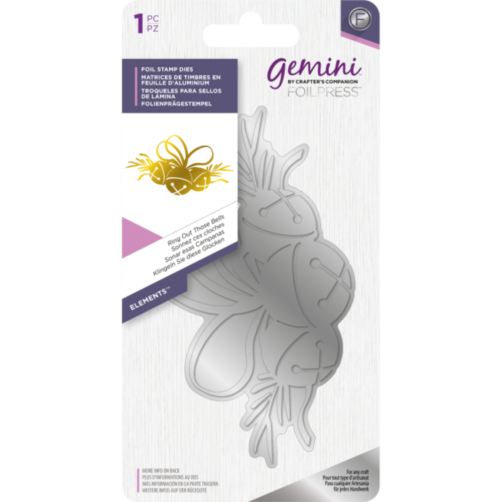 Gemini Foil Stamp Die Elements Ring Out Those Bells (GEM-FS-ELE-ROTB) Gemini Foil Stamp Die Elements Ring Out Those Bells (GEM-FS-ELE-ROTB)