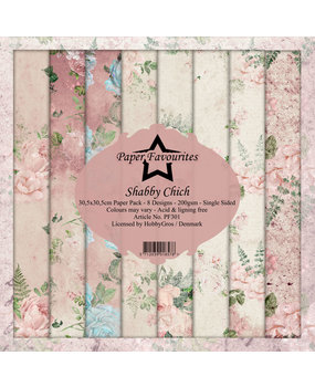 Paper Favourites Shabby Chich 12x12 Inch Paper Pack (PF301)