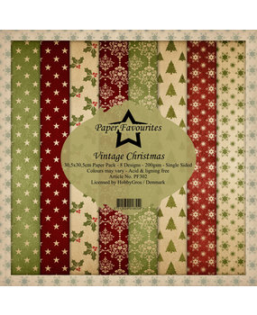 Paper Favourites Vintage Christmas 12x12 Inch Paper Pack (PF302) Paper Favourites Vintage Christmas 12x12 Inch Paper Pack (PF302)