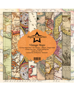 Paper Favourites Vintage Maps 6x6 Inch Paper Pack (PF103) Paper Favourites Vintage Maps 6x6 Inch Paper Pack (PF103)