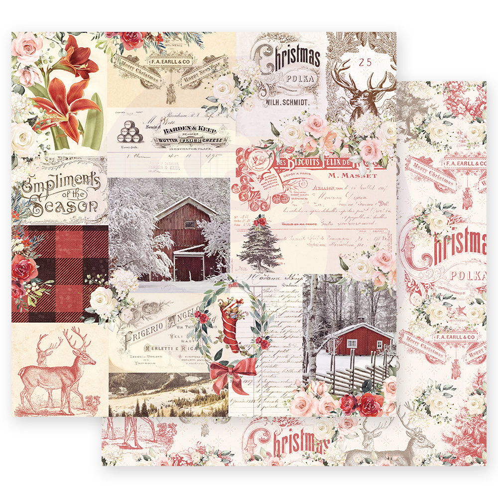 Prima Marketing Inc Christmas In The Country 12x12 Inch Paper Pad (995270) Prima Marketing Inc Christmas In The Country 12x12 Inch Paper Pad (995270)