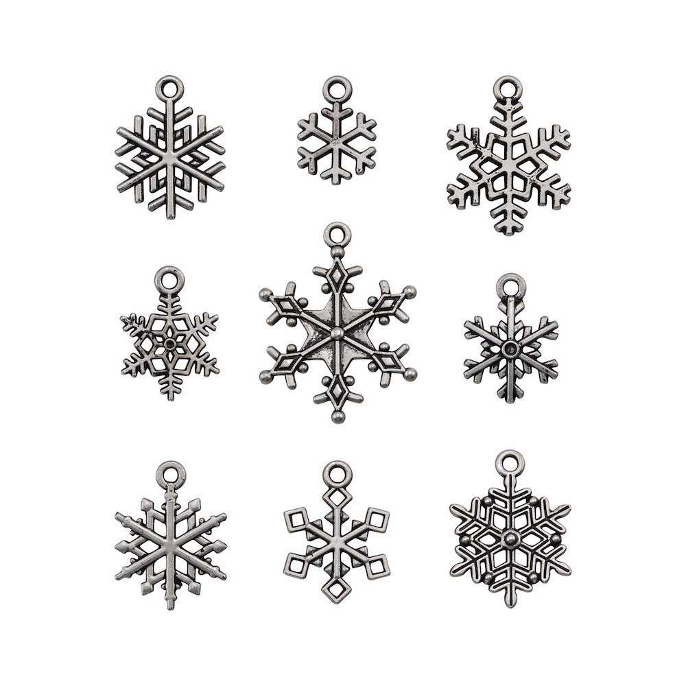 Idea-ology Tim Holtz Adornments Snowflakes (9pcs) (TH94007) Idea-ology Tim Holtz Adornments Snowflakes (9pcs) (TH94007)