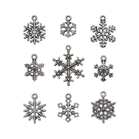 Idea-ology Tim Holtz Adornments Snowflakes (9pcs) (TH94007) Idea-ology Tim Holtz Adornments Snowflakes (9pcs) (TH94007)