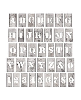 Idea-ology Tim Holtz Stencil Chips Silver (37pcs) (TH94018)