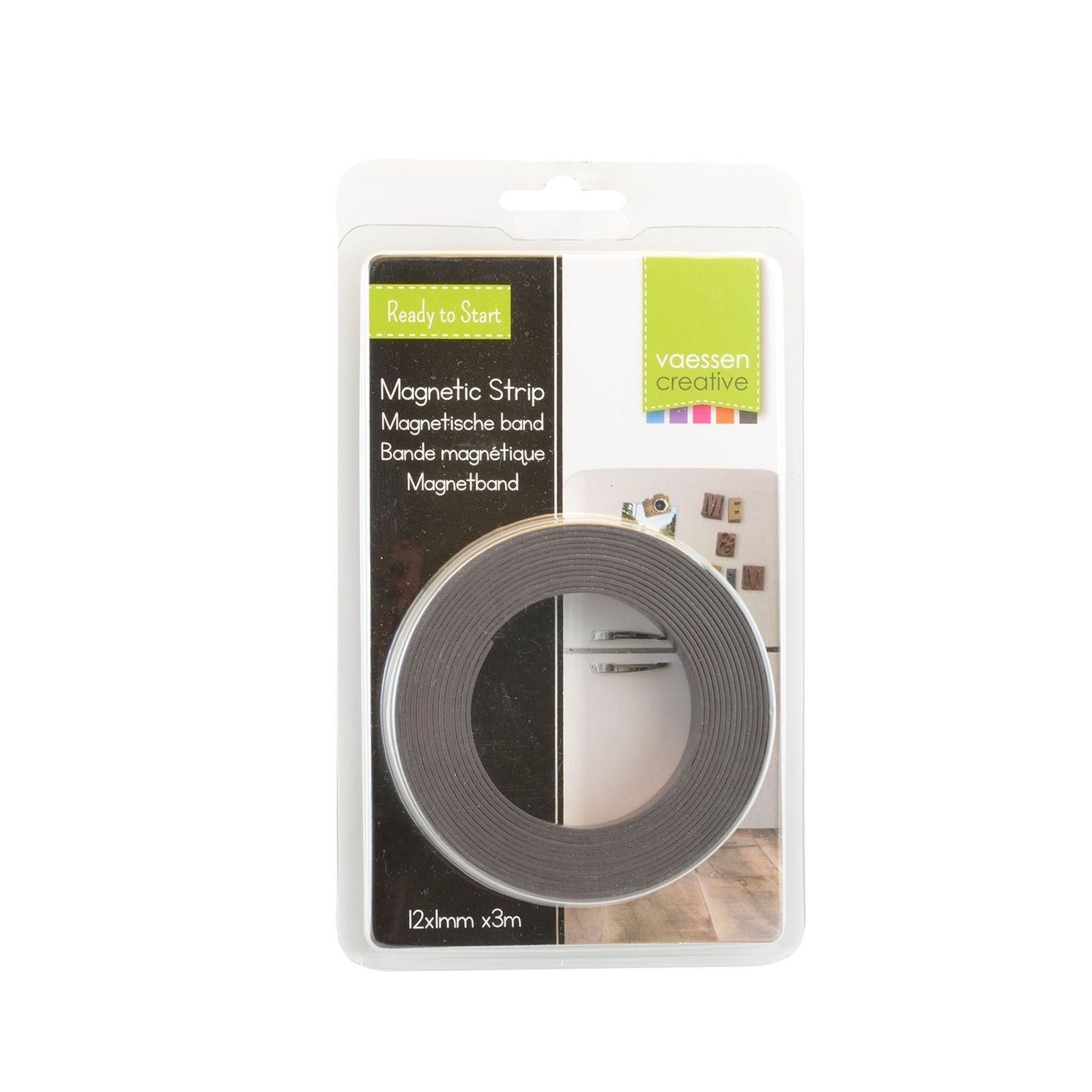 Uitroepteken spade nemen Vaessen Creative Zelfklevend Magnetisch Tape 12mm/1mm/3m (1617-042)