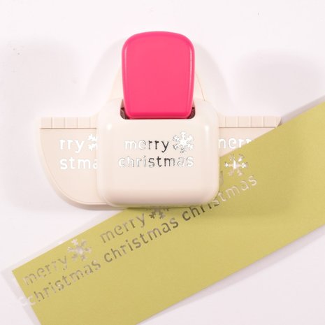 Vaessen Creative Randpons Diepe Rand Merry Christmas (21486-001)